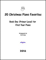 30 Christmas Piano Favorites For First Year Piano piano sheet music cover